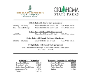 View course rates.